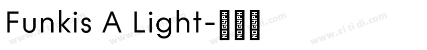 Funkis A Light字体转换